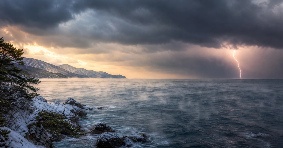 【冬の雷】日本海側で雷が多いのはなぜ?暖かい海が積乱雲を育てる仕組み
